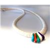 Image 5 : Santo Domingo Heishi Necklace Lupe Lovato White Shell