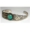 Image 2 : Fred Harvey Era Bracelet Navajo Sterling Turquoise