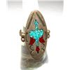 Image 3 : Old Pawn Navajo Peyote Bird Ring Size 6 Sterling Silver
