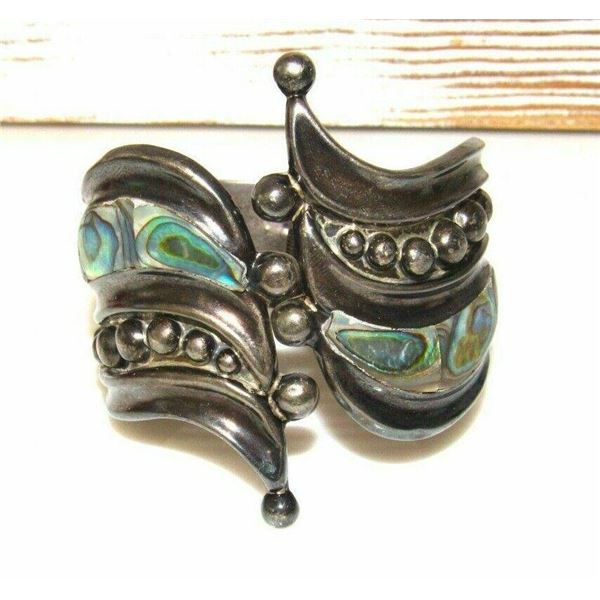 Mexican Taxco Ballesteros Bypass Clamper Bracelet