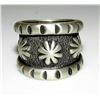 Image 1 : Navajo MONTY CLAW Ring Size 8 Tufa Cast Sterling Silver
