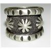 Image 2 : Navajo MONTY CLAW Ring Size 8 Tufa Cast Sterling Silver