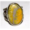 Image 1 : Native American Bumblebee Jasper Ring Sz 10 Signed