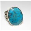 Image 2 : Native American Ring Sz 9 Kingman Turquoise San Felipe