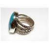 Image 3 : Native American Ring Sz 9 Kingman Turquoise San Felipe