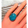 Image 4 : Native American Ring Sz 9 Kingman Turquoise San Felipe