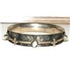 Image 1 : Navajo Nakai Sterling Silver Pearl Cross Spinner Bangle