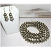 Image 5 : Navajo Pearls Necklace & Earrings Set Sterling Stamped