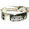 Image 1 : VTG Navajo Sterling Bracelet Hand Etched Pueblo &