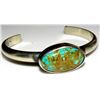 Image 1 : Navajo Royston Bracelet Cast Sterling Native American
