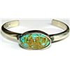 Image 2 : Navajo Royston Bracelet Cast Sterling Native American