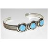 Image 2 : Navajo Opal Bracelet Stacker Sterling Silver Cuff
