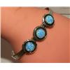 Image 4 : Navajo Opal Bracelet Stacker Sterling Silver Cuff