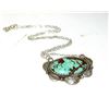 Image 3 : Navajo Number 8 Turquoise Bar Necklace Sterling Native