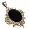 Image 1 : VTG 925 Sterling Silver Taxco Mexico LARGE Black Onyx