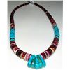 Image 3 : SANTO DOMINGO HEISHI NECKLACE LUPE LOVATO TURQUOISE