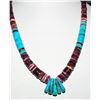 Image 4 : SANTO DOMINGO HEISHI NECKLACE LUPE LOVATO TURQUOISE