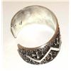 Image 3 : Navajo Kevin Yazzie Cuff Bracelet Tufa Cast Cross