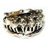 Image 3 : Navajo Sterling Wolf Ring Size 11 R. Begay Native