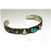 Image 3 : Fred Harvey Era Bracelet Navajo Coin Silver Turquoise