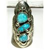 Image 1 : Navajo ADAM FIERRO Kingman Turquoise Adjustable