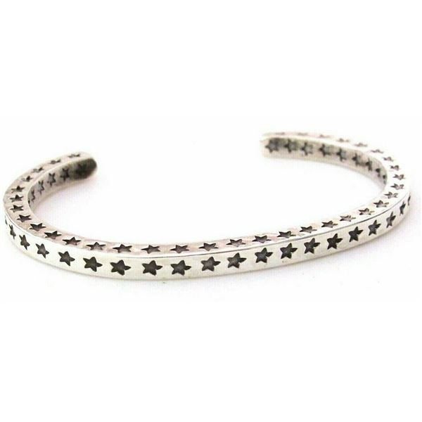 Navajo SUNSHINE REEVES Hand Stamped Star Double Sided