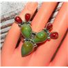 Image 5 : Navajo Prickly Pear Cactus Ring Size 7 Sterling Silver