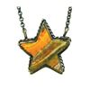 Image 1 : Navajo Star Bar Necklace Bumblebee Jasper Sterling
