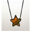 Image 2 : Navajo Star Bar Necklace Bumblebee Jasper Sterling