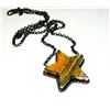 Image 4 : Navajo Star Bar Necklace Bumblebee Jasper Sterling