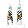 Image 1 : Navajo Tommy Singer Earrings Sterling Silver Turquoise