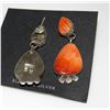 Image 4 : Navajo Spiny Oyster Sterling Silver Dangle Statement