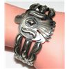 Image 5 : Navajo Thunderbird Cuff Bracelet Sterling Silver Native