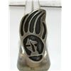 Image 2 : Old Pawn Hopi Bear Paw Ring Sz. 5.5 Sterling Silver