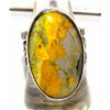 Image 1 : Native American Bumblebee Jasper Ring Sz 10 Signed