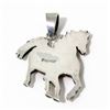 Image 3 : Navajo Horse Pendant Opal Jet Inlay Sterling Silver
