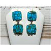 Image 4 : Navajo Kingman Turquoise Sterling Silver Dangle