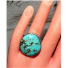 Image 6 : Native American Ring Sz 10 Royston Turquoise San Felipe