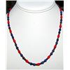 Image 3 : Santo Domingo Rolled Shell Coral Lapis Heishi Choker