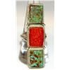 Image 1 : Navajo Turquoise Spiny Oyster Statement Ring Size 9
