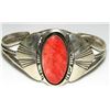 Image 1 : Navajo Spiny Oyster Bracelet Sterling Silver Native