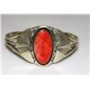 Image 2 : Navajo Spiny Oyster Bracelet Sterling Silver Native