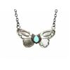 Image 3 : Navajo Butterfly Bar Necklace Sterling Silver Kingman