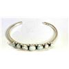 Image 2 : Navajo Opal Bracelet Stacker Sterling Silver Cuff