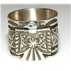 Image 1 : Navajo Thunderbird Ring Size 7 D. Cadman Sterling