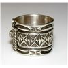 Image 3 : Navajo Thunderbird Ring Size 7 D. Cadman Sterling
