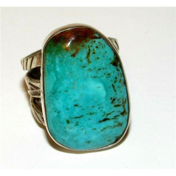 Native American Ring Sz 8 Royston Turquoise San Felipe