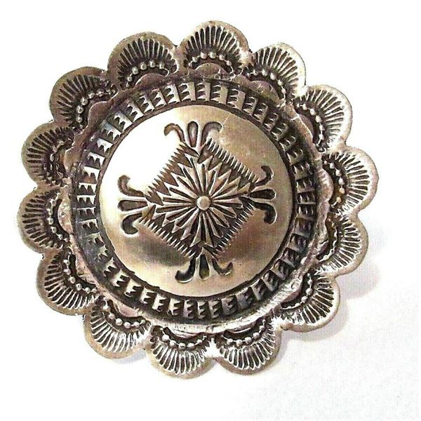 Navajo Vince Platero Concho Statement Adjustable Ring