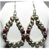 Image 1 : Navajo Pearls Purple Spiny Oyster Earrings Native
