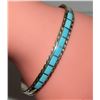 Image 6 : Zuni Turquoise Bracelet Inlay Sterling Native American